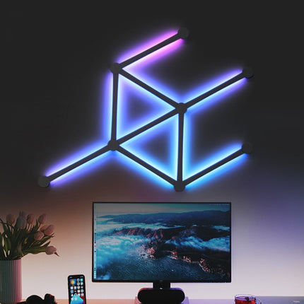 JSK-P22 Smart RGB Mosaic Light Rhythm Light Support Amazon Alexa / Google Assistant /DuerOS, US Plug, EU Plug, UK Plug