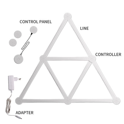 JSK-P22 Smart RGB Mosaic Light Rhythm Light Support Amazon Alexa / Google Assistant /DuerOS, US Plug, EU Plug, UK Plug