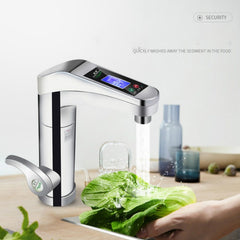 Intelligent Instant Digital Hot Water Faucet Hot and Cold Water Heater, White, Red, Gold, Blue, Silver Grey