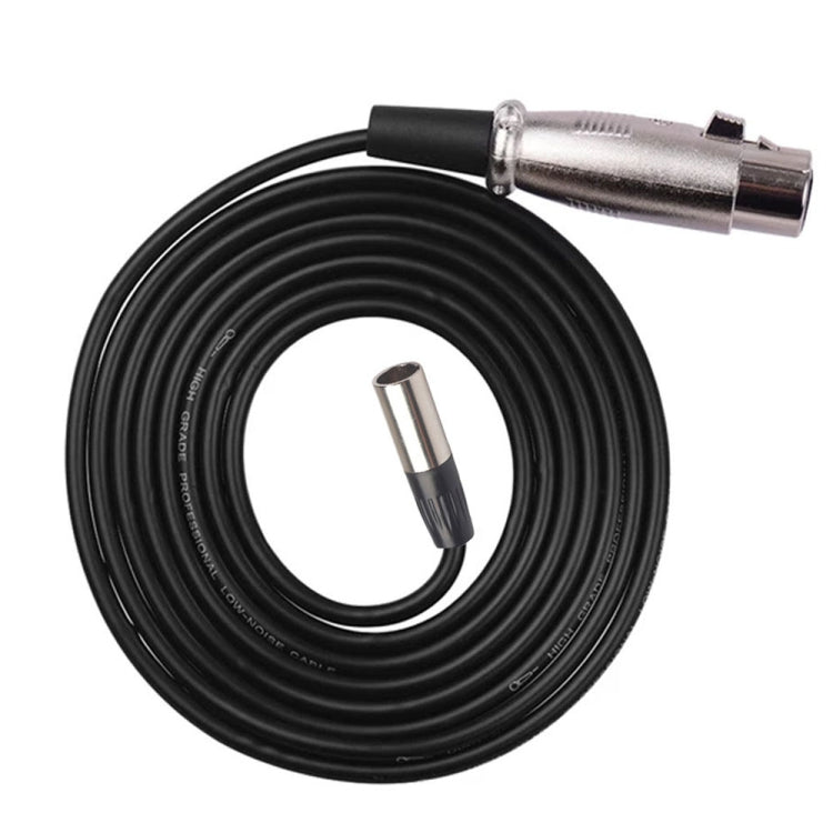 Xlrmini Caron Female To Mini Male Balancing Cable For 48V Sound Card Microphone Audio Cable, 0.5m, 1m, 1.5m, 2m, 3m, 5m, 10m