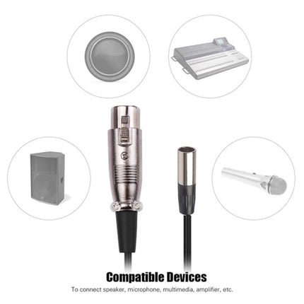 Xlrmini Caron Female To Mini Male Balancing Cable For 48V Sound Card Microphone Audio Cable, 0.5m, 1m, 1.5m, 2m, 3m, 5m, 10m