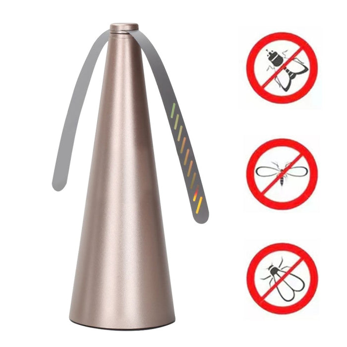 Multifunctional Fan Blade Automatic Fly Catcher Mosquito Repellent Fan, Gold, Black, Silver