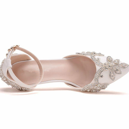 Rhinestone Stiletto Pointed Heel Women Shoes