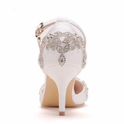 Rhinestone Stiletto Pointed Heel Women Shoes