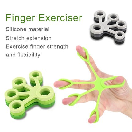 Silicone Finger Trainer Device Fan-shaped Pull Ring, Fan-shaped Light Green, Fan-shaped Grass Green, Fan-shaped Dark Green, Fan-shaped Light Gray, Fan-shaped Dark Gray, Fan-shaped Black