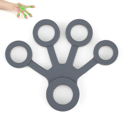 Silicone Finger Trainer Device Fan-shaped Pull Ring, Fan-shaped Light Green, Fan-shaped Grass Green, Fan-shaped Dark Green, Fan-shaped Light Gray, Fan-shaped Dark Gray, Fan-shaped Black