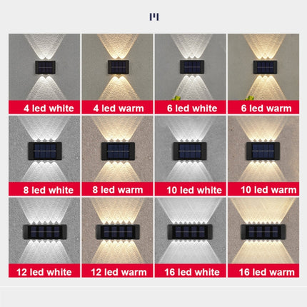Solar Wall Lamp Outdoor Waterproof Up And Down Double-headed Spotlights, 2LED NiMH, 4LED NiMH, 6LED NiMH, 8LED NiMH, 10LED NiMH, 12LED Lithium, 16LED Lithium