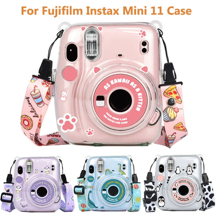 For Fujifilm Instax Mini 11  5sets Storage Case + Shoulder Strap + Sticker 3 In 1 Set, 3 In 1 Set(Set 1), 3 In 1 Set(Set 2), 3 In 1 Set(Set 3), 3 In 1 Set(Set 4), 3 In 1 Set(Set 5), 3 In 1 Set(Set 6), 3 In 1 Set(Set 7), 3 In 1 Set(Set 8)