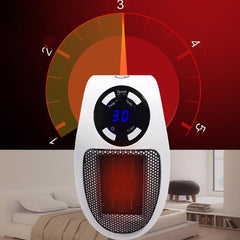 Mini Plug-in LCD Timing Electric Heater Office Home Heater Foot Warmer, With Remote Control EU, With Remote Control US 110v, With Remote Control UK, Without Remote Control EU, Without Remote Control US 110v, Without Remote Control UK