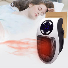 Mini Plug-in LCD Timing Electric Heater Office Home Heater Foot Warmer, With Remote Control EU, With Remote Control US 110v, With Remote Control UK, Without Remote Control EU, Without Remote Control US 110v, Without Remote Control UK