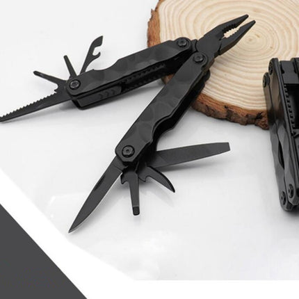 15 in 1 Outdoor Camping Survival Tool Foldable Multifunctional Pocket Plier, 11 in 1