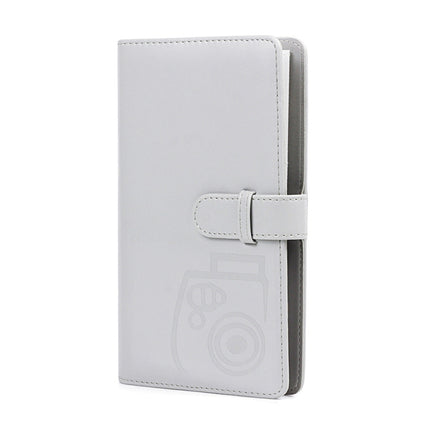 3-Inch Photo Album Holds 96 Photos PU Leather Large Capacity Storage Case with Multi-Pocket Pages
