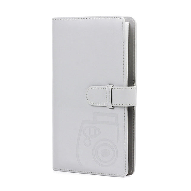 3-Inch Photo Album Holds 96 Photos PU Leather Large Capacity Storage Case with Multi-Pocket Pages