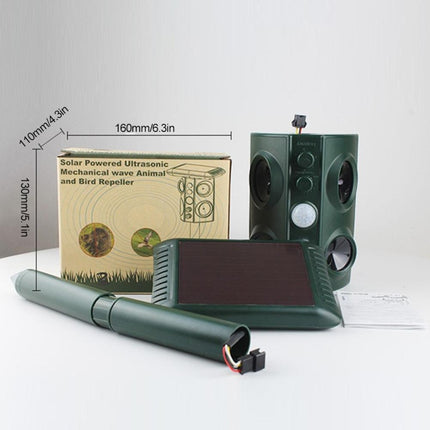 Outdoor Solar Animal Repeller Ultrasonic Vibration Multi-functional Snake Repeller