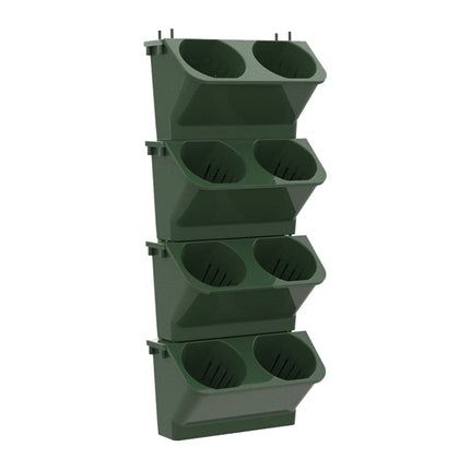 Interior Decoration Plant Wall Flower Pot Living Room Balcony Vertical Green Planting Box Stereo Combination Wall Hanging Pot, Size: 24x14x57 cm, 24x14x57cm(White), 24x14x57cm(Light Green), 24x14x57cm(Dark Green)