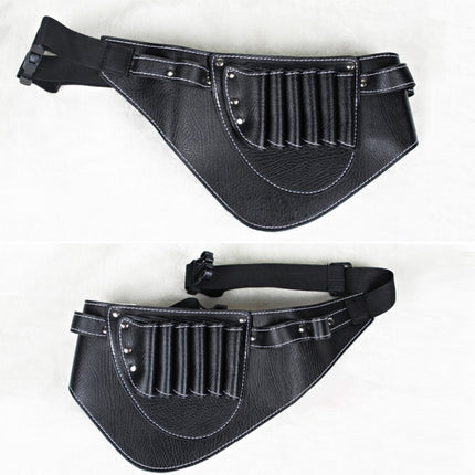 Hairdresser Hair Clipper Comb PU Leather Waist Bag Barber Shop Hair Tools