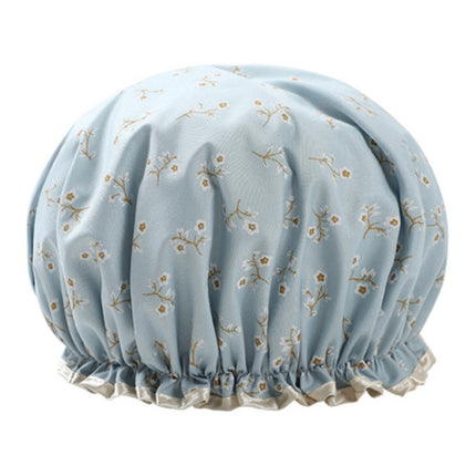 Thick Waterproof Bath Hat Double Layer Shower Hair Cover Women Supplies Shower Caps, Size:28cm