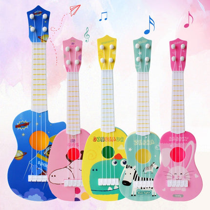 Small Simulation Musical Instrument Mini Four Strings Playable Ukulele Early Childhood Education Music Toy