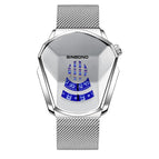 White Net Belt White Steel White Face / White Net Belt-White Steel-White Face