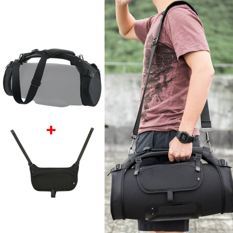 Estuche con correa para el hombro y funda para teléfono para altavoz Bluetooth JBL Boombox 1/2, estuche y funda para teléfono en color negro