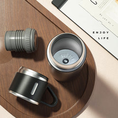 500ml 304 Stainless Steel Thermos Cup Portable Business Tea Cup,Spec:, Basic, Gift Box Set