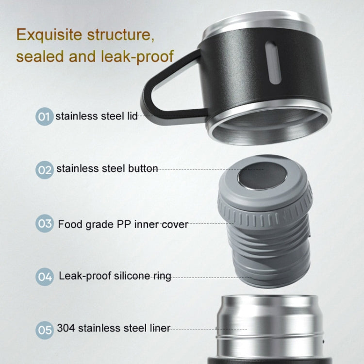 500ml 304 Stainless Steel Thermos Cup Portable Business Tea Cup,Spec:, Basic, Gift Box Set