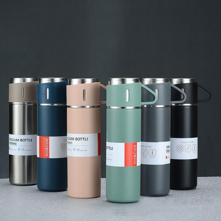 500ml 304 Stainless Steel Thermos Cup Portable Business Tea Cup,Spec:, Basic, Gift Box Set