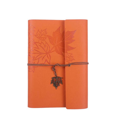 PU Maple Retro Straps Handbook Loose-leaf Notebook, A7, A6