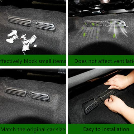 2 PCS Car Air Exhaust Cover Seat  Air Outlet Protection Cover for Skoda, Upgraded pair, Flocked pair