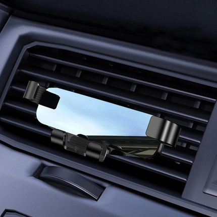 650 Vehicle-mounted Mobile Phone Gravity Bracket Air Outlet Navigation Holder, Silver, Black, Paste Silver, Paste Black