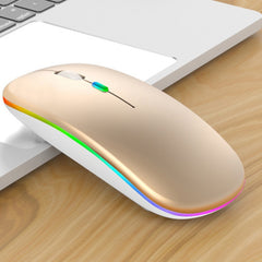 3 Keys RGB Backlit Silent Bluetooth Wireless Dual Mode Mouse