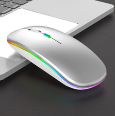 3 Keys RGB Backlit Silent Bluetooth Wireless Dual Mode Mouse