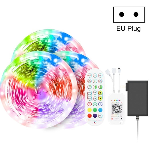 Bluetooth Suit Smart Music Sound Control Light Strip Waterproof 5050 RGB Colorful Atmosphere LED Light Strip With 24-Keys Remote Control