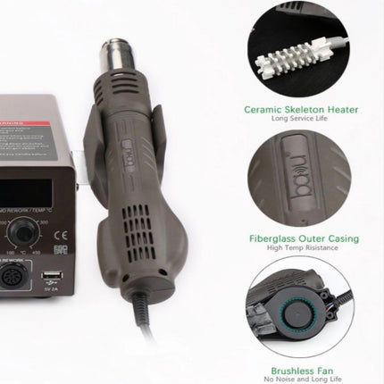 BAKU BA-602D+ Welding Station Set Dual Digital Display Mobile Phone Repair Tin Welding Tool, EU Plug, US Plug