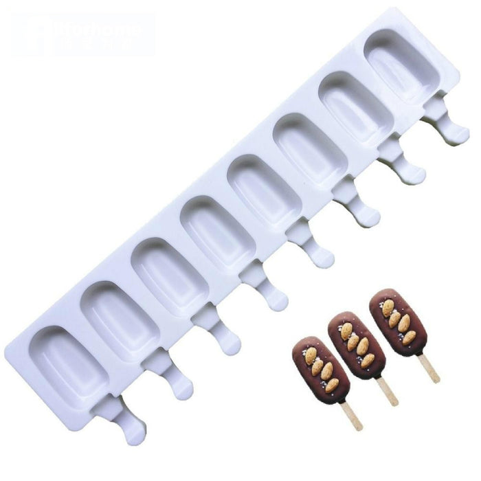 8 Even Silicone Ice Cream Mold Creative Handmade Ice Cube Mold, 8 Even  Ice Cream Mold