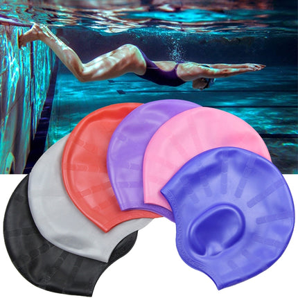 Silicone Ear Protection Waterproof Swimming Cap for Adults with Long Hair, Long Hair Swimming Cap(Black), Long Hair Swimming Cap(Blue), Long Hair Swimming Cap(Pink), Long Hair Swimming Cap(Silver), Long Hair Swimming Cap(Yellow)������������������������...