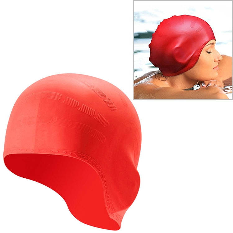 Silicone Ear Protection Waterproof Swimming Cap for Adults with Long Hair, Long Hair Swimming Cap(Black), Long Hair Swimming Cap(Blue), Long Hair Swimming Cap(Pink), Long Hair Swimming Cap(Silver), Long Hair Swimming Cap(Yellow)������������������������...