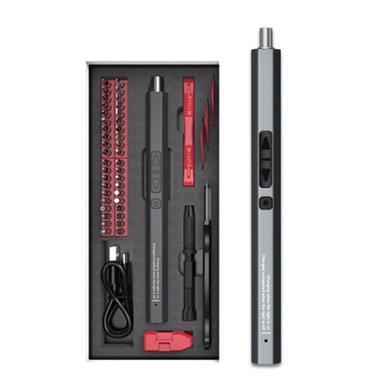 51 In 1 Rechargeable Mini Electric Screwdriver Set With 3LED Lighting, 51 In 1 Blue, 51 In 1 Red, 51 In 1 Gray