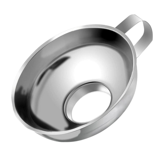 Household Kitchen 304 Stainless Steel Large Caliber Small Food Funnel, Steel Funnel