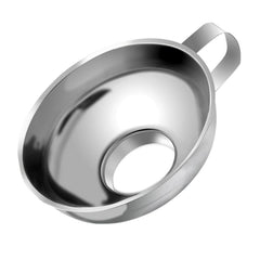 Household Kitchen 304 Stainless Steel Large Caliber Small Food Funnel, Steel Funnel