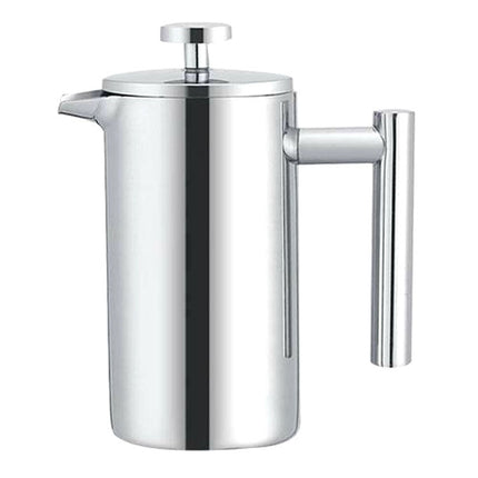 304 Stainless Steel French Pressure Coffee Pot Hand Made Tea Pot