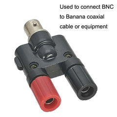 5pcs BNC Female Jack To Dual Banana Female Jack RF Adapter Coaxial Connector, BNC Female to Dual Banana Female