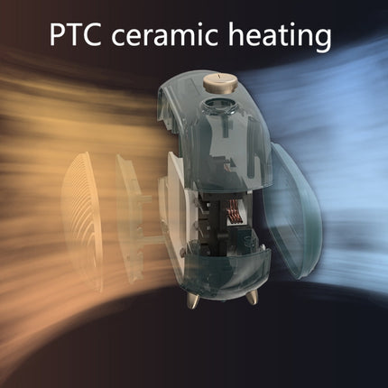 N301 Mini Heater Office Desk Silent Hot Air Heater Household Bedroom Heater, US Plug