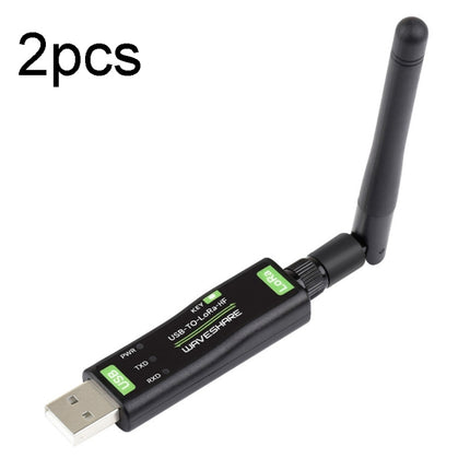 Waveshare 2pcs USB To LoRa Data Transfer Module Based On SX1262