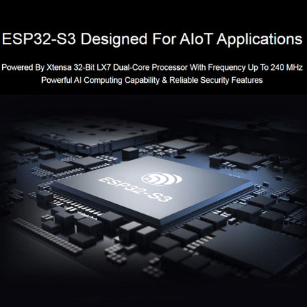 Waveshare ESP32-S3 Microcontroller 2.4GHz Wi-Fi Development Board ESP32-S3-WROOM-1-N8R8 Module, 24263, 24363
