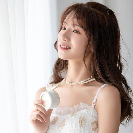 USB Charging Fan Brushless Hanging Neck Mini Sling Lazy Fan, Angel Blue, Angel White, Angel Pink