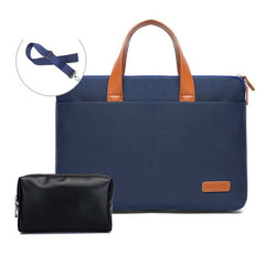 For MacBook 15.6-16.1 Inches MAHOO 10188 Ultra-Thin Hand Computer Bag Messenger Laptop Bag, Khaki, Dark Blue, Gray, Gray+Gray PU Power Bag, Dark Blue+Black PU Power Bag, Khaki+Gray PU Power Bag, Gray+Gray Mouse Pad, Dark Blue+Black Mouse Pad