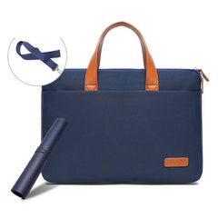 For MacBook 15.6-16.1 Inches MAHOO 10188 Ultra-Thin Hand Computer Bag Messenger Laptop Bag, Khaki, Dark Blue, Gray, Gray+Gray PU Power Bag, Dark Blue+Black PU Power Bag, Khaki+Gray PU Power Bag, Gray+Gray Mouse Pad, Dark Blue+Black Mouse Pad