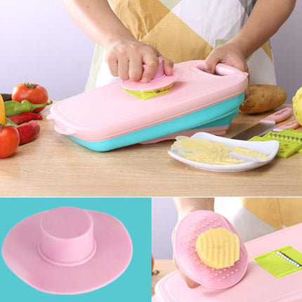 9 in 1 Folding Cutting Board Plastic Multi Function Household Cutting Board Kitchen Antibacterial Mildew Cutting Board Cutting Knife Set