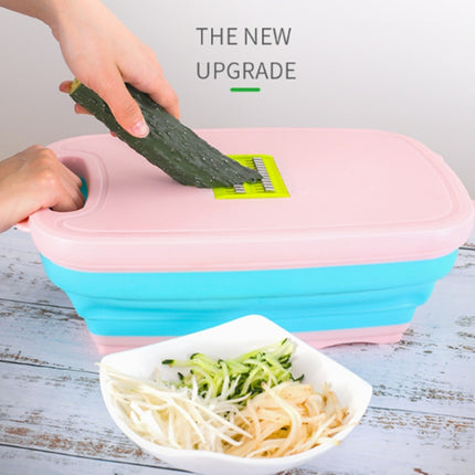 9 in 1 Folding Cutting Board Plastic Multi Function Household Cutting Board Kitchen Antibacterial Mildew Cutting Board Cutting Knife Set
